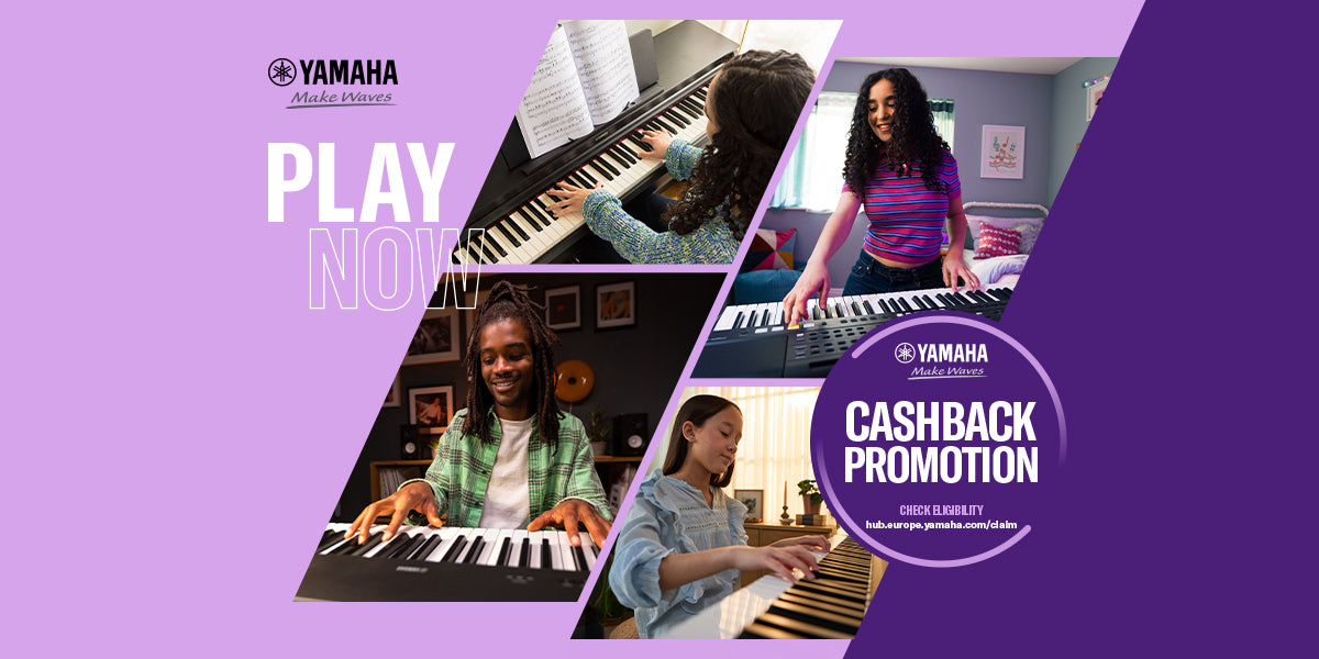 Ultimate Yamaha Cashback: Save Up to £90 on Select Pianos & Keyboards