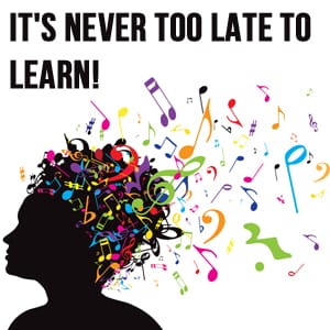 It's never too late to learn!