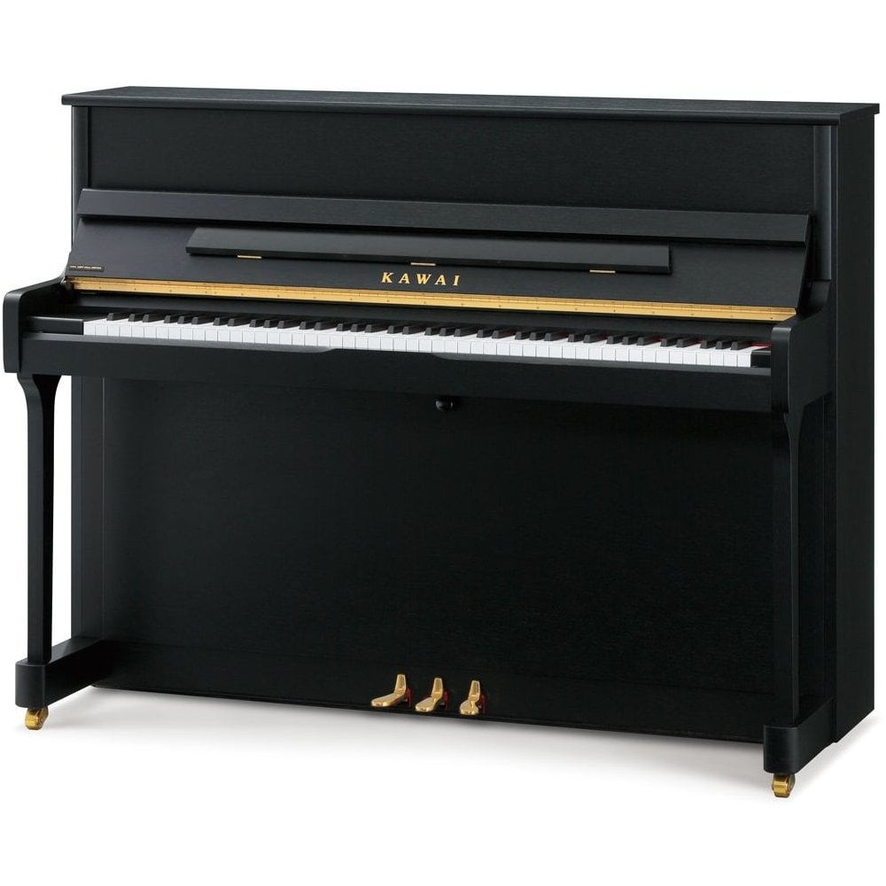 Kawai E300 Studio Upright Piano Satin Black