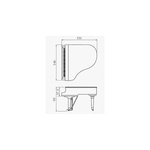 Yamaha Disklavier Enspire DGB1K Acoustic Grand Piano Polished White