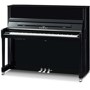 Kawai K300 Aures 2 Acoustic Upright Piano Silver Fittings Ebony