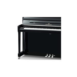 Kawai K300 Aures 2 Acoustic Upright Piano Silver Fittings Ebony