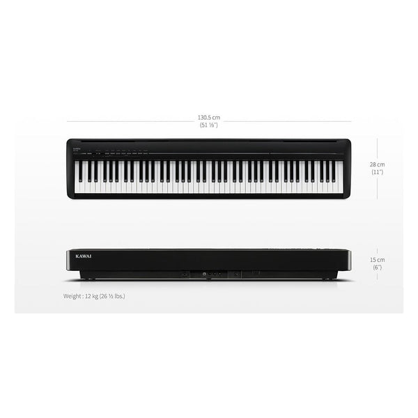 Kawai ES120 Portable Digital Piano Black