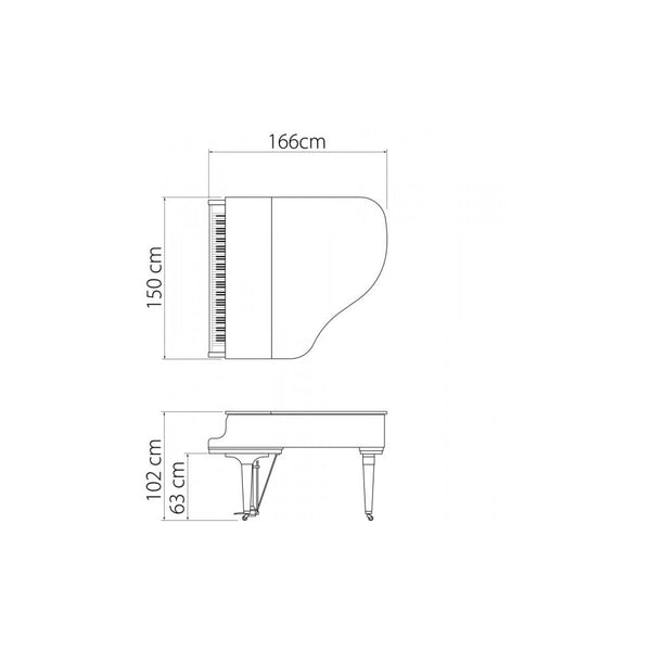 Kawai GL30 Acoustic Grand Piano Polished Ebony