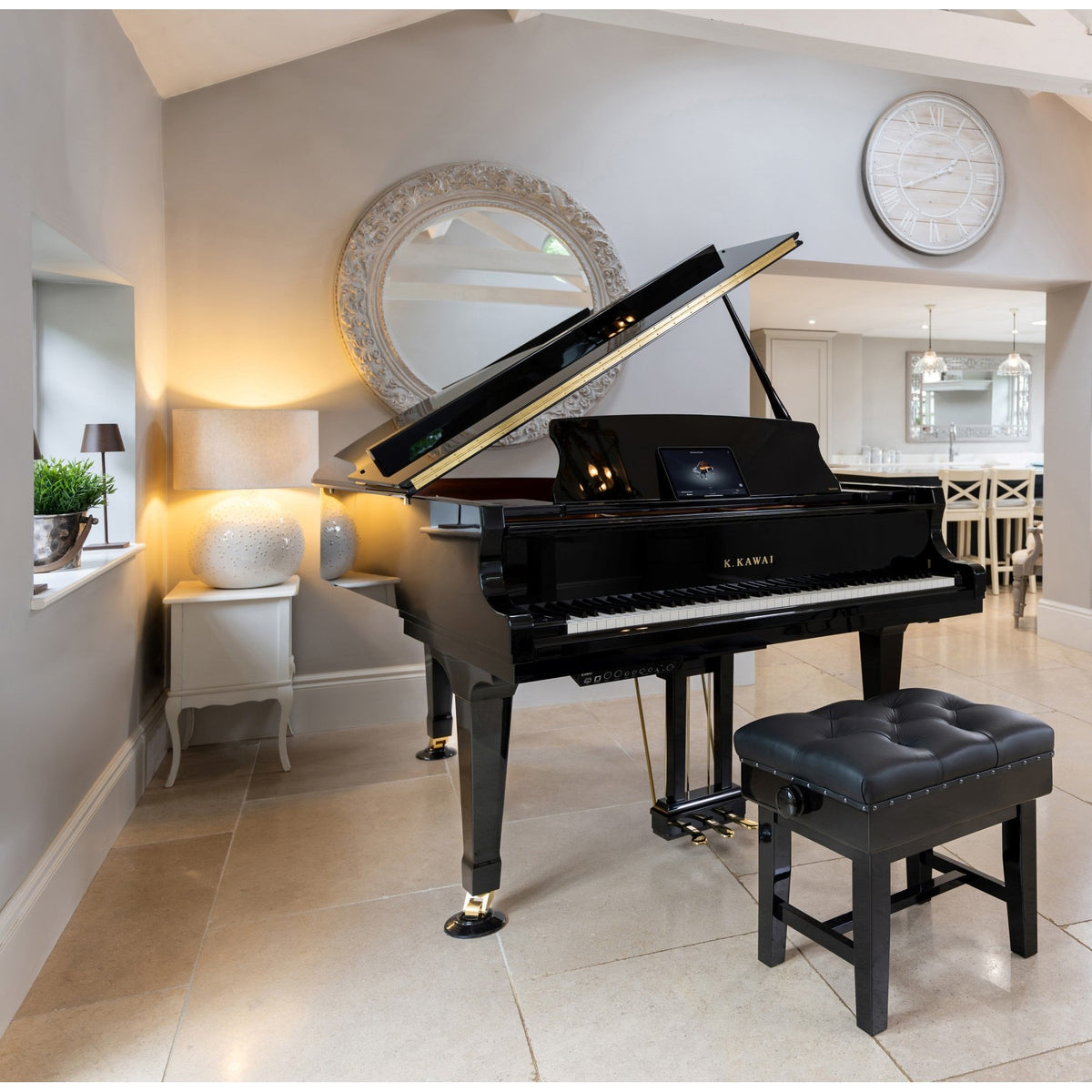 Kawai GX2ATX4 Acoustic Grand Piano Polished Ebony