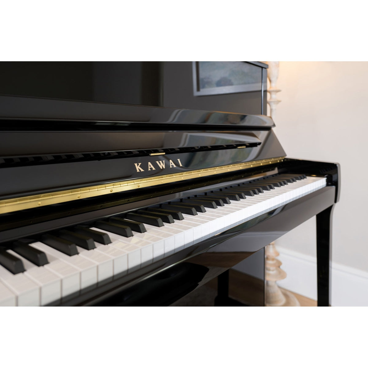 Kawai K300 Acoustic Upright Piano Polished Ebony