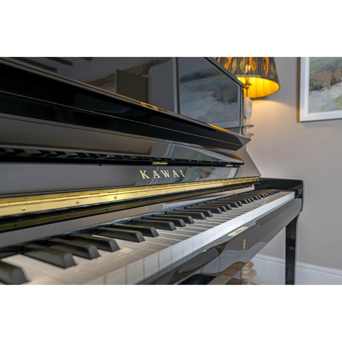 Kawai K500 Acoustic Upright Piano Polished Ebony