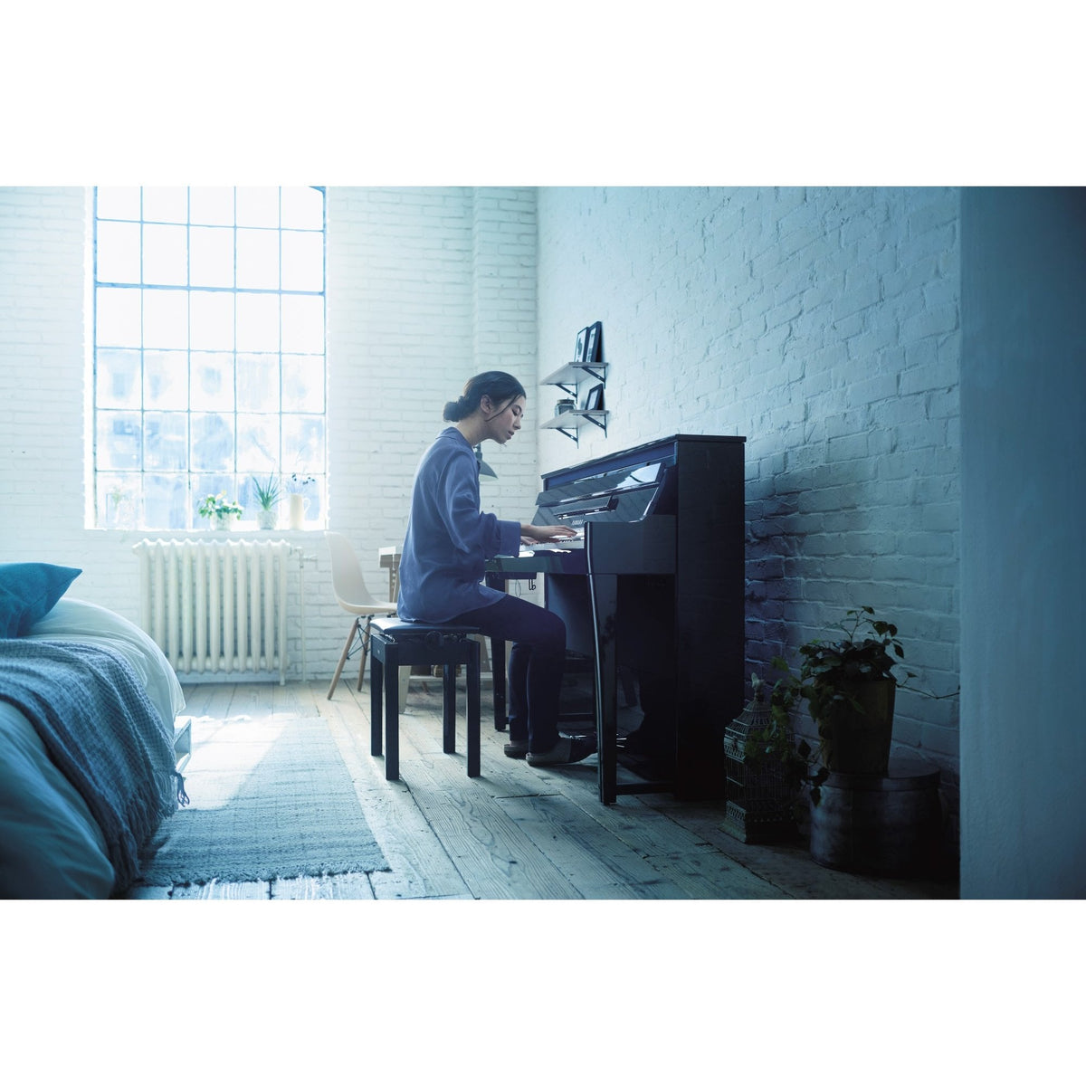Yamaha NU1XA Avantgrand Advanced Hybrid Piano Polished White