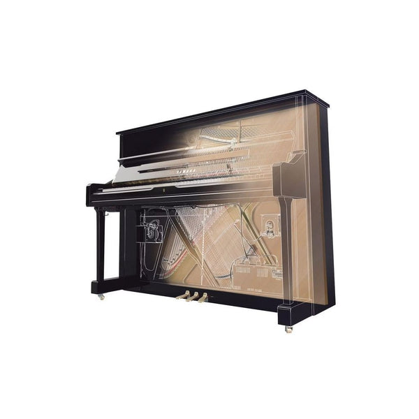 Yamaha U1 TA3 Transacoustic Upright Piano Polished Ebony