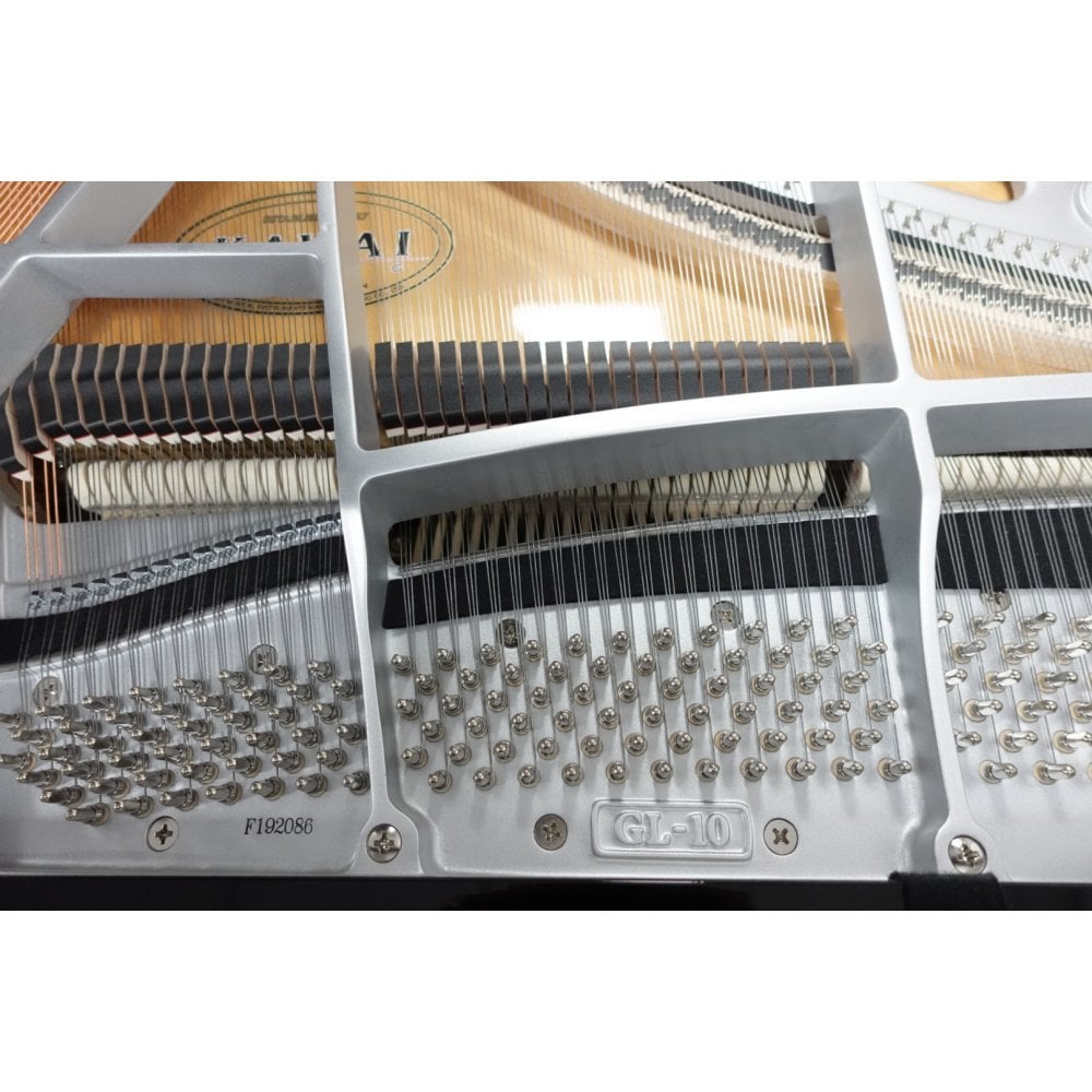 Kawai GL10 Acoustic Grand Piano Silver Fittings Polished Ebony