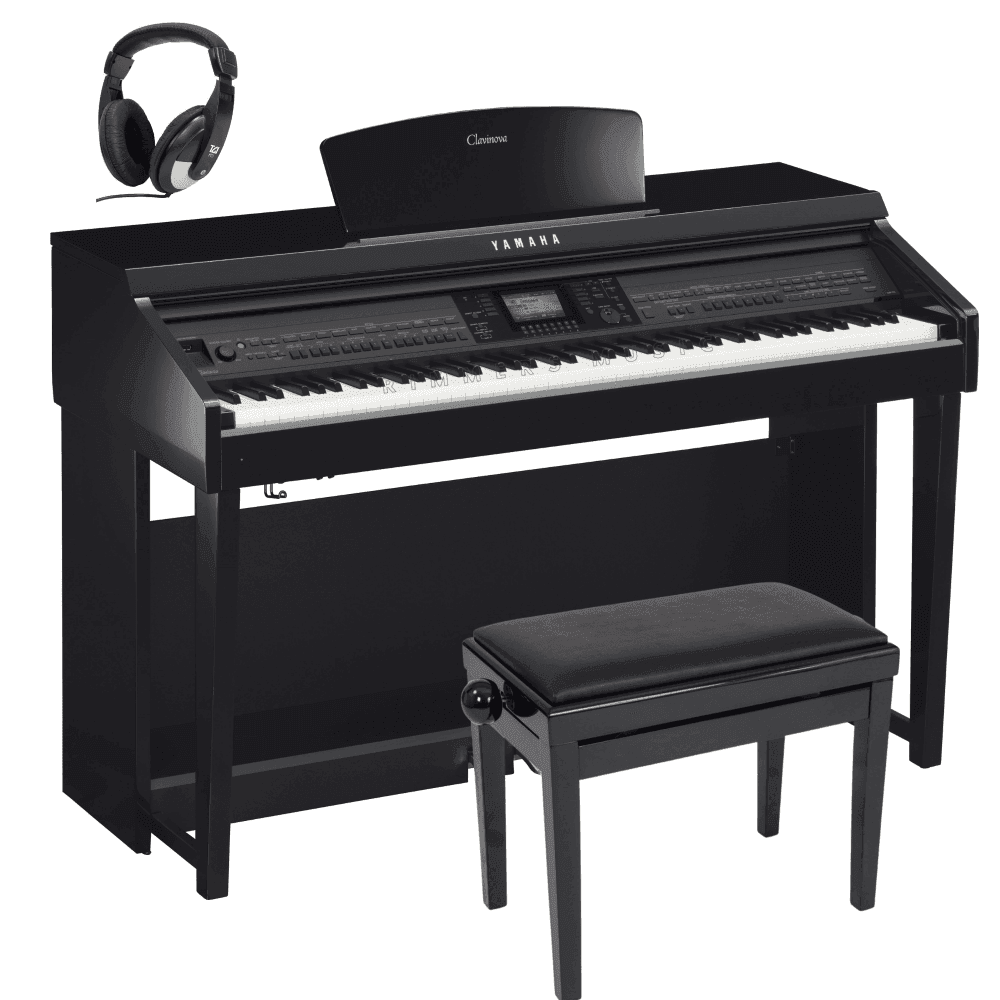 Yamaha CVP701PE Clavinova Digital Piano Standard Package Polished Ebony