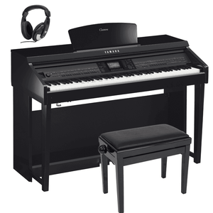 Yamaha CVP701PE Clavinova Digital Piano Standard Package Polished Ebony