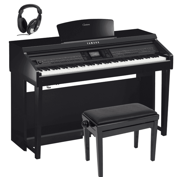 Yamaha CVP701PE Clavinova Digital Piano Standard Package Polished Ebony