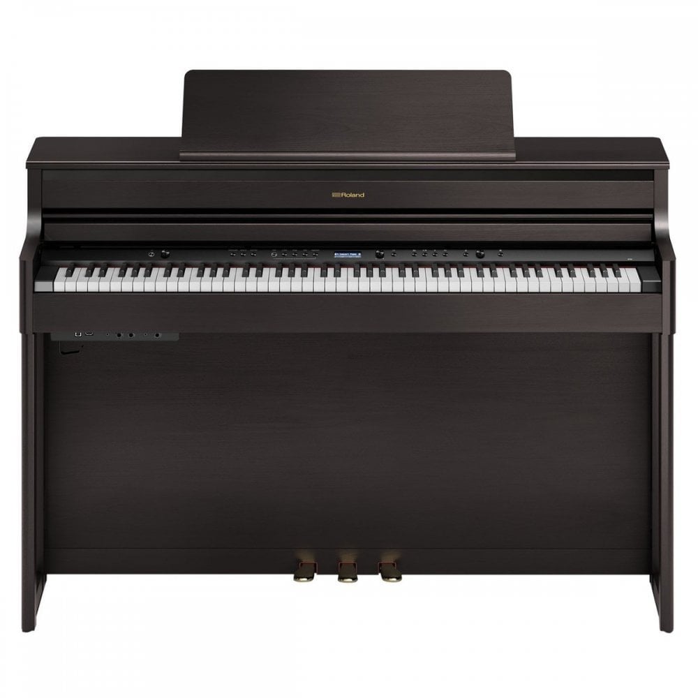Roland HP704 Premium Concert Class Digital Piano Standard Package Dark Rosewood