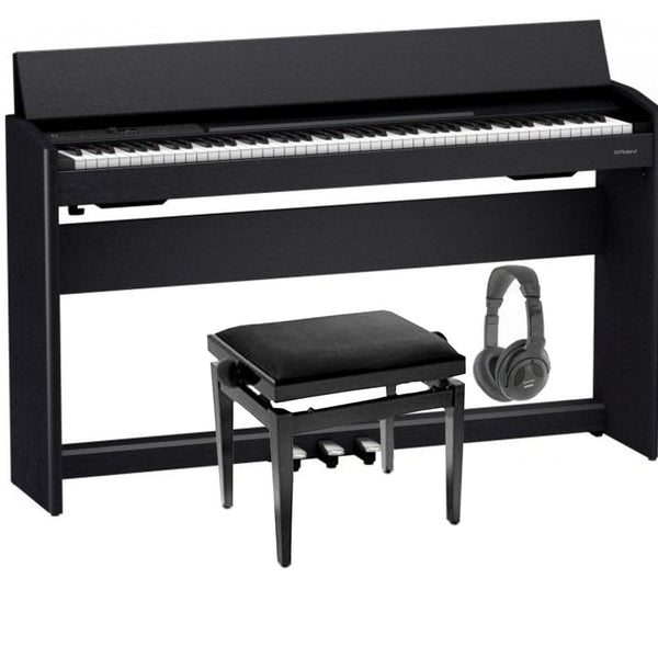 Roland F701 Digital Piano Contemporary Standard Package Black