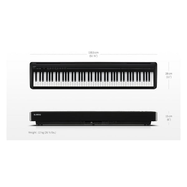 Kawai ES120 Portable Digital Piano Standard Package White