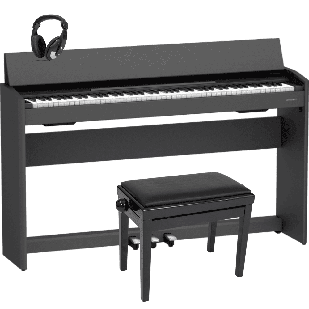 Roland F107 Digital Piano Standard Package Contemporary Black