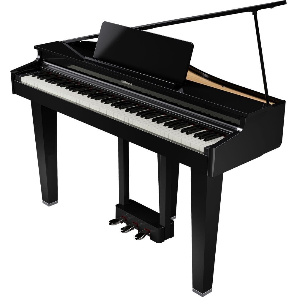 Roland GP3 Micro Grand Digital Piano Standard Package Polished Ebony