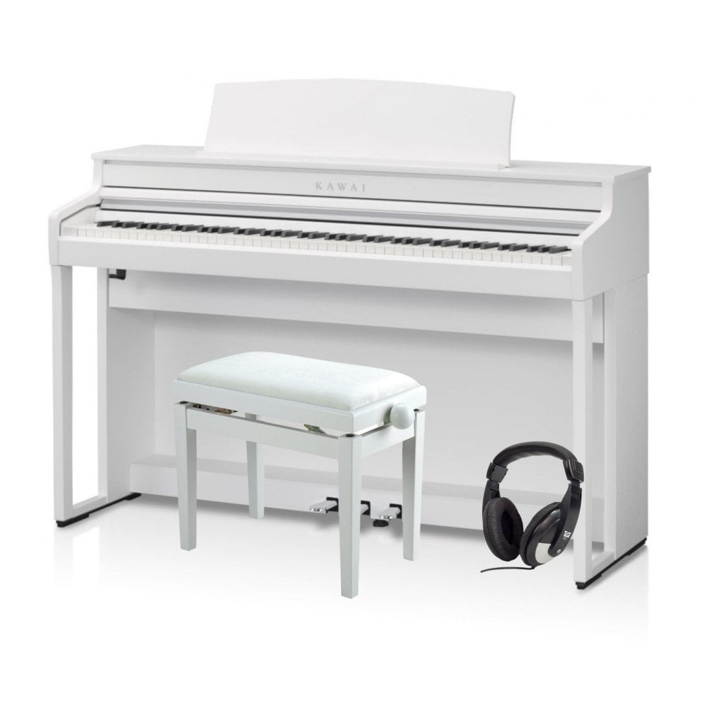 Kawai CA401 Digital Piano Standard Package Satin White