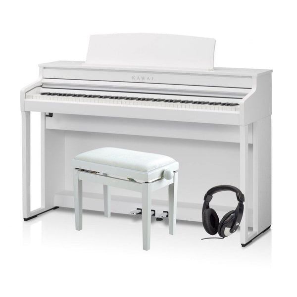 Kawai CA401 Digital Piano Standard Package Satin White