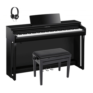 Yamaha CLP825 Clavinova Digital Piano Standard Package Polished Ebony