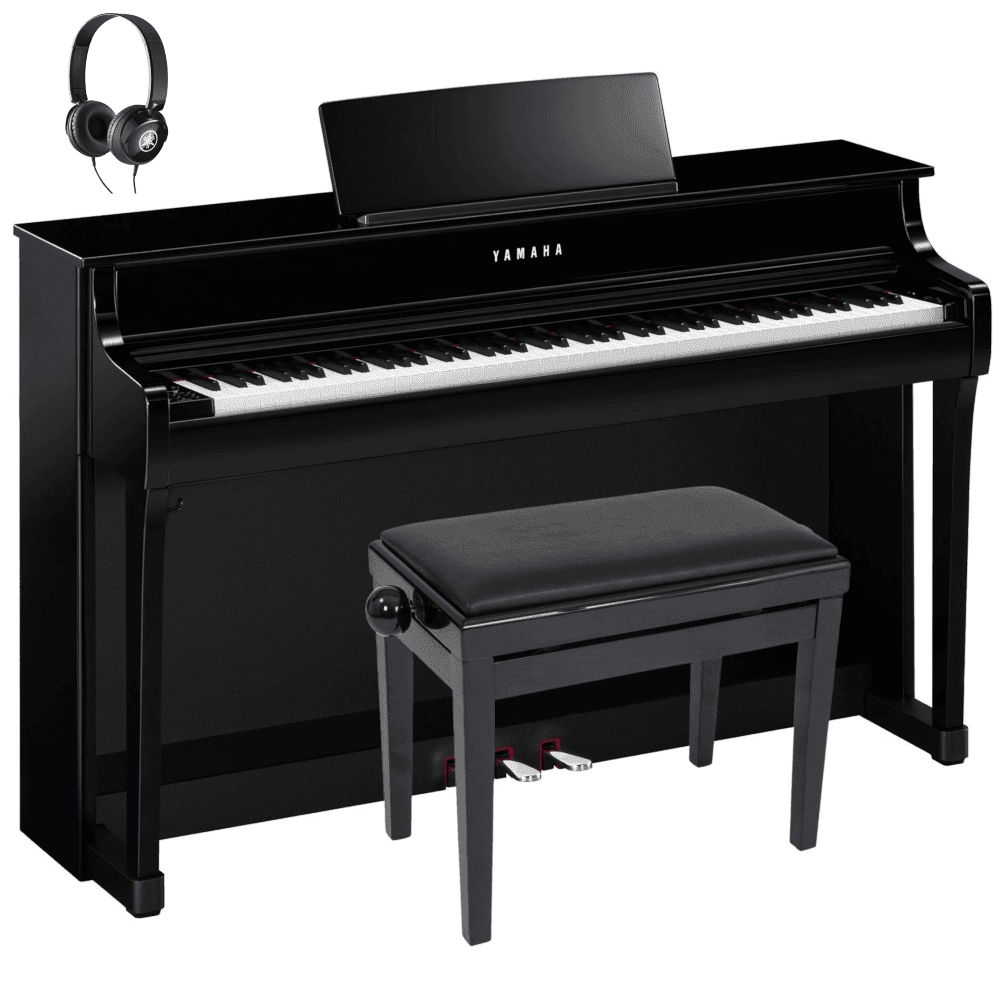 Yamaha CLP835 Clavinova Digital Piano Standard Package Polished Ebony