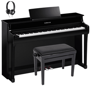 Yamaha CLP835 Clavinova Digital Piano Standard Package Polished Ebony