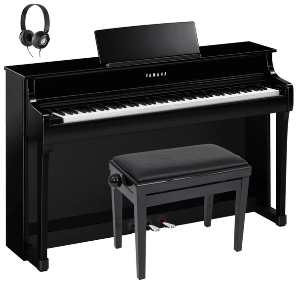 Yamaha CLP835 Clavinova Digital Piano Standard Package Polished Ebony