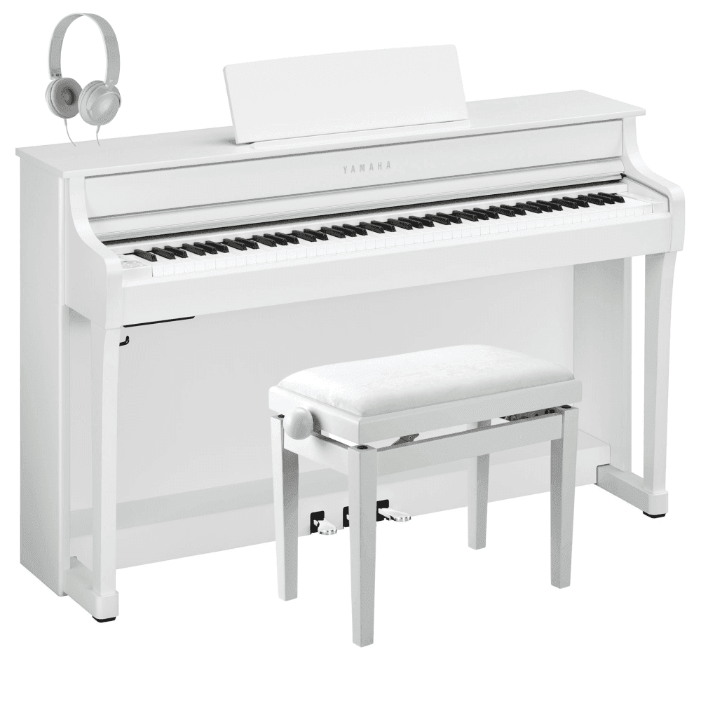 Yamaha CLP835 Clavinova Digital Piano Standard Package White Satin