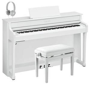 Yamaha CLP835 Clavinova Digital Piano Standard Package White Satin