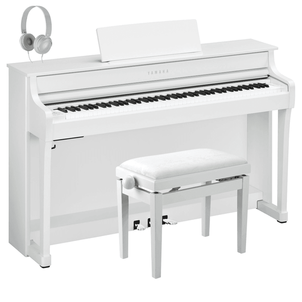 Yamaha CLP835 Clavinova Digital Piano Standard Package White Satin