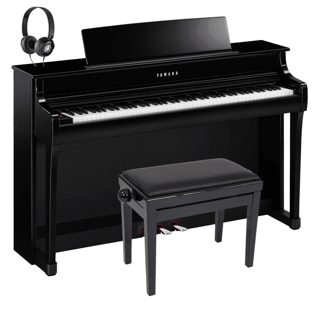 Yamaha CLP845 Clavinova Digital Piano Standard Package Polished Ebony