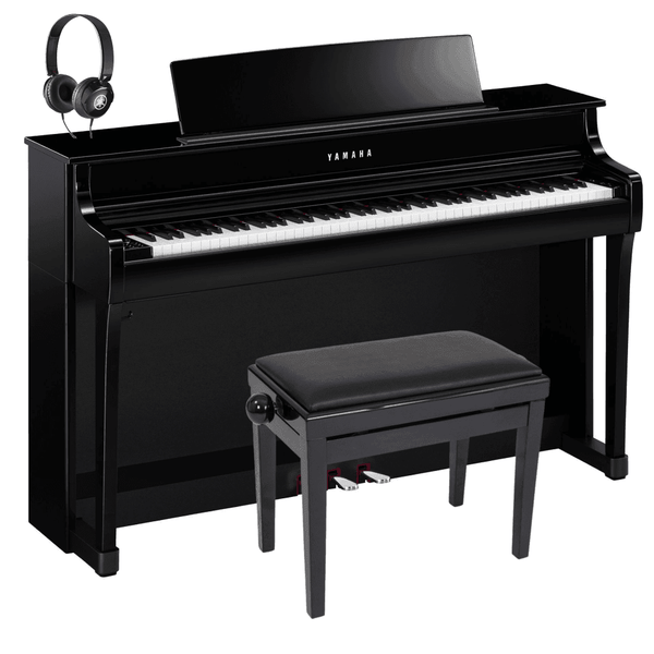 Yamaha CLP845 Clavinova Digital Piano Standard Package Polished Ebony