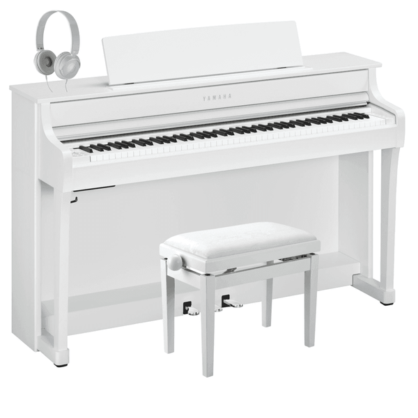 Yamaha CLP845 Clavinova Digital Piano Standard Package White Satin