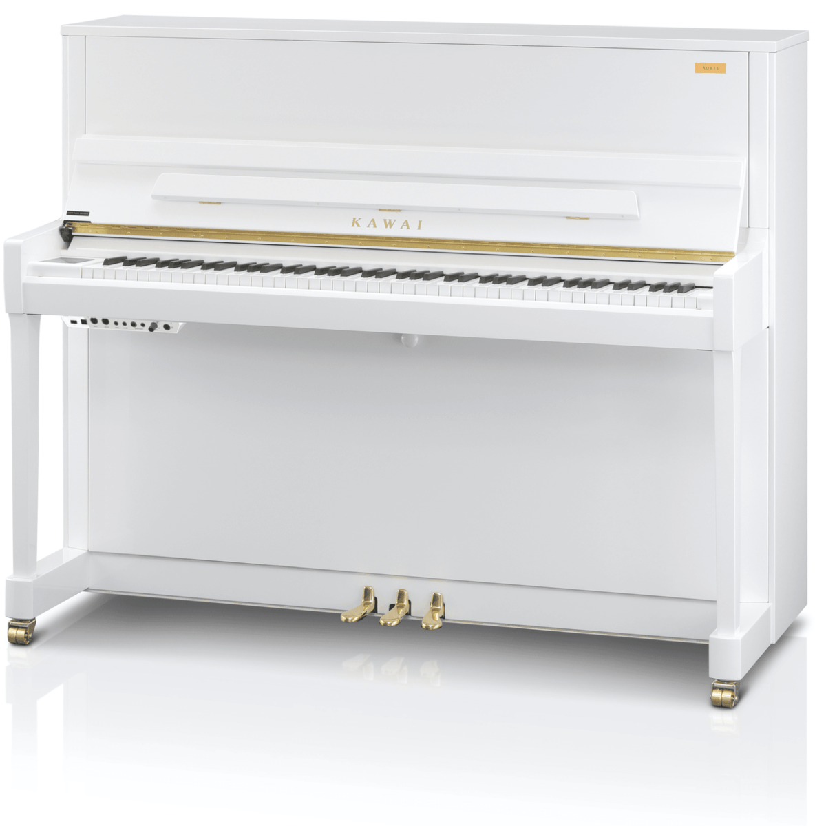 Kawai K300 Aures 2 Acoustic Upright Piano White Polish