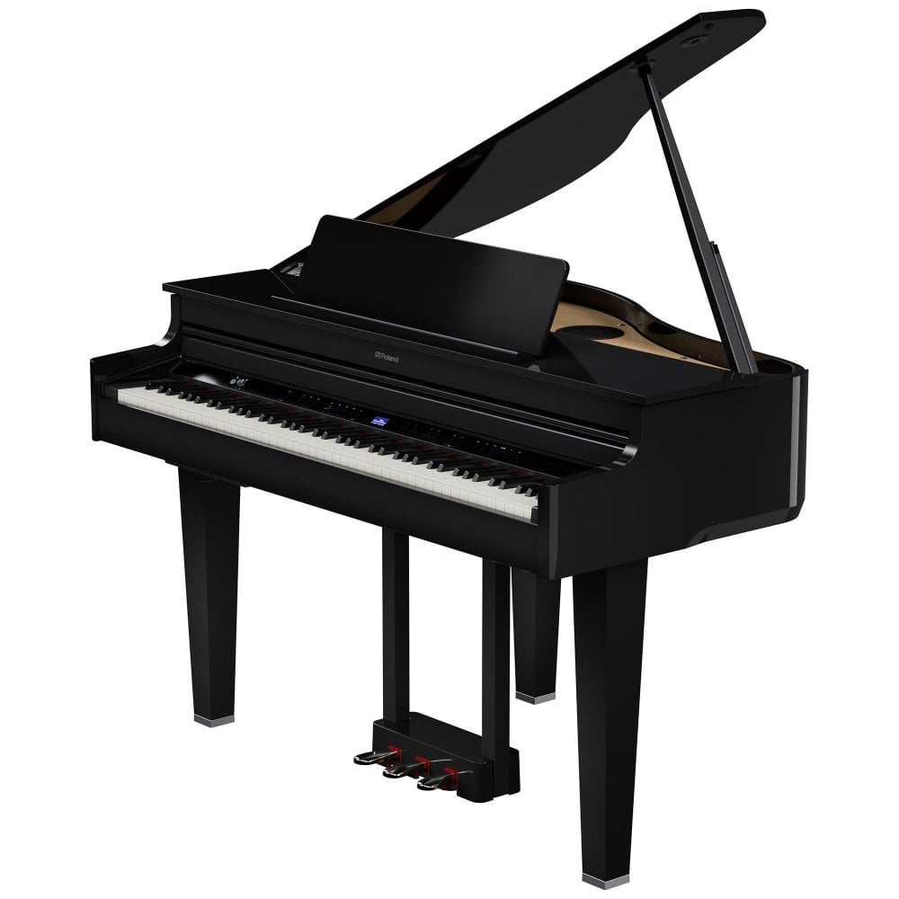 Roland GP6 Mini Grand Digital Piano Polished Ebony Standard Package