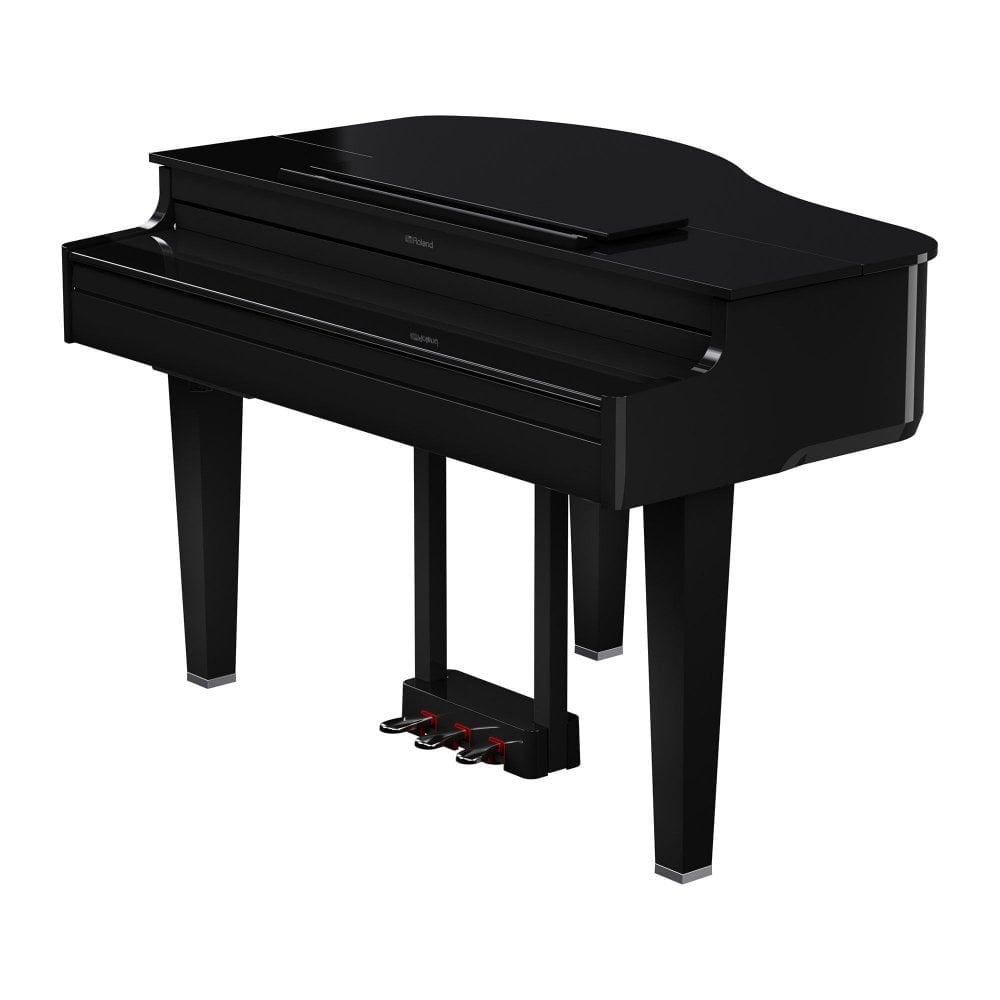 Roland GP6 Mini Grand Digital Piano Polished Ebony Standard Package