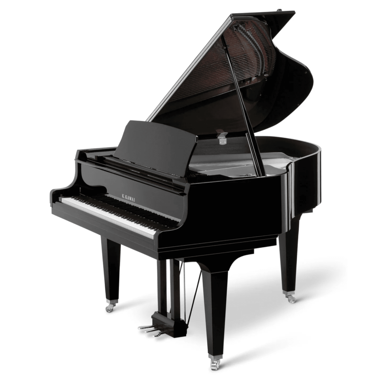 Kawai GL10 Acoustic Grand Piano Silver Fittings Polished Ebony