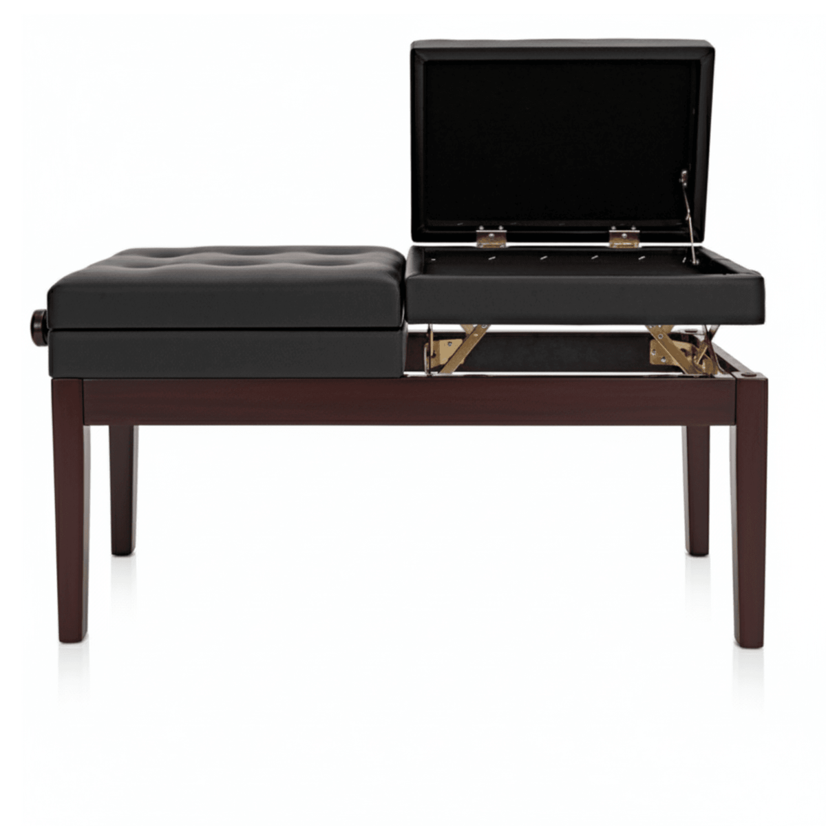 Berkeley RPBD1RW Adjustable Duet Piano Bench with Storage Rosewood