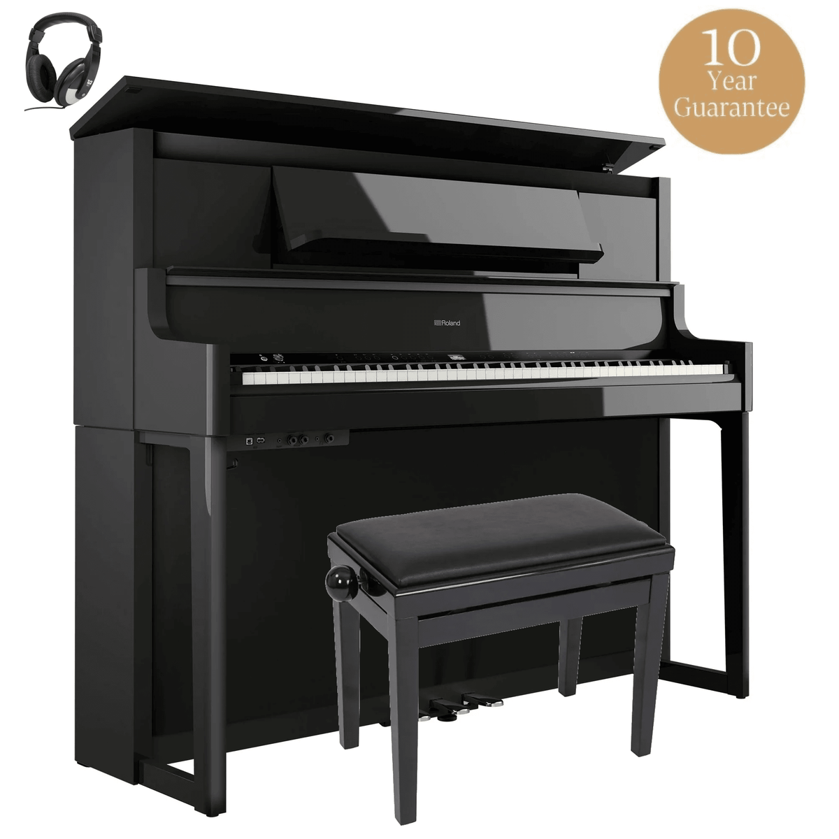Roland LX9 Digital Piano Standard Package Polished Ebony