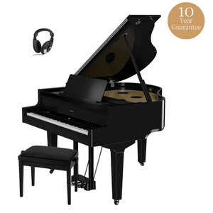 Roland GP9 Premium Digital Grand Piano Standard Package Polished Ebony