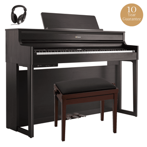Roland HP704 Premium Concert Class Digital Piano Standard Package Dark Rosewood