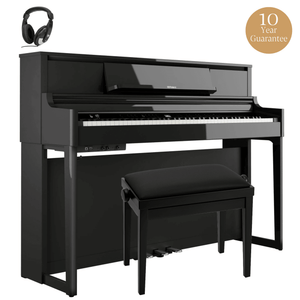 Roland LX5 Digital Piano Standard Package Polished Ebony