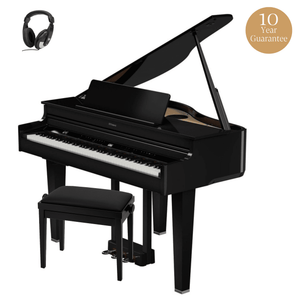 Roland GP6 Mini Grand Digital Piano Polished Ebony Standard Package
