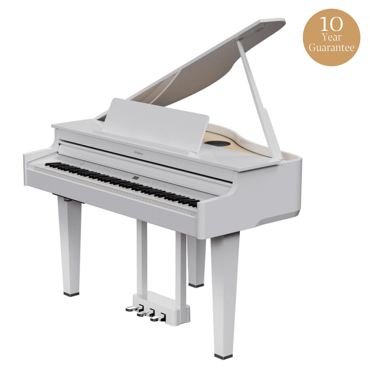 Roland GP6 Mini Grand Digital Piano Polished White