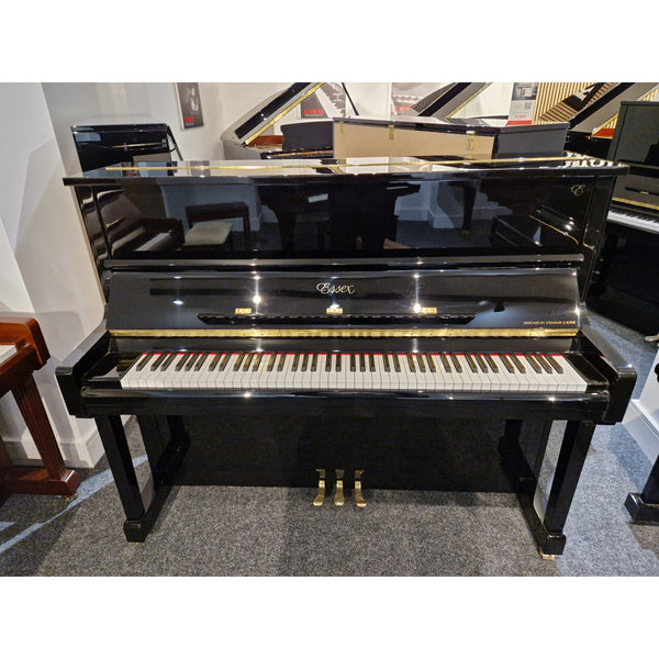 Ex-Lease Essex EUP-123 Upright Piano Polished Ebony | E143341C | Preston Store