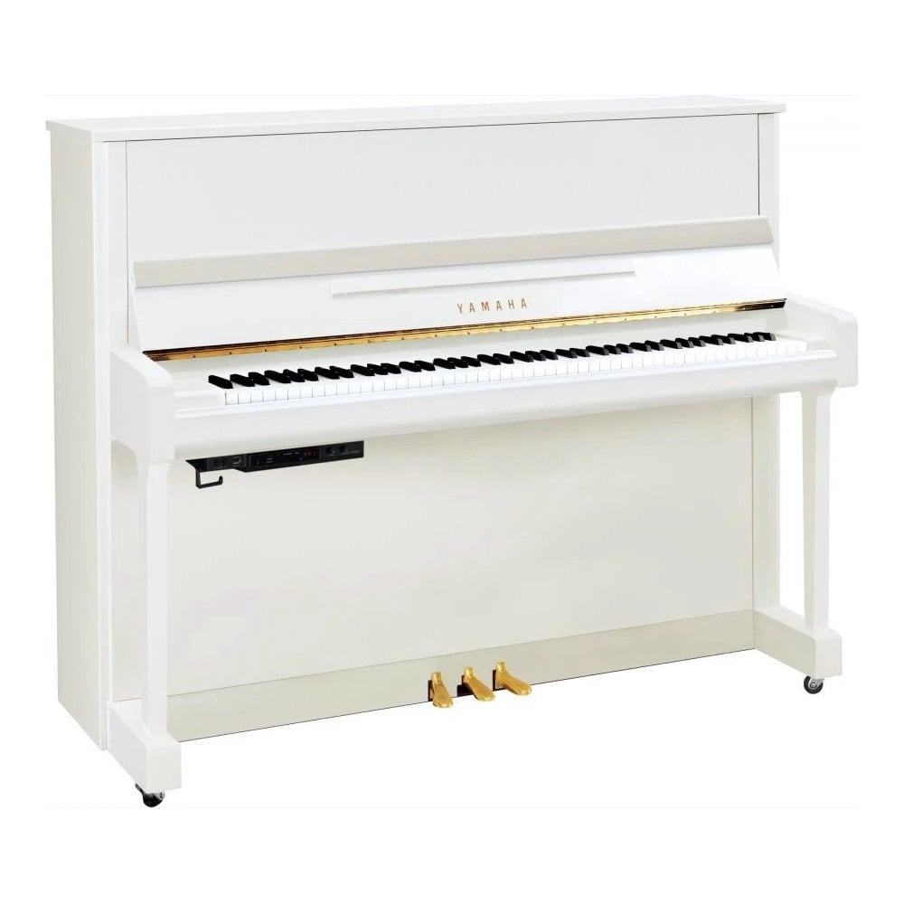 Yamaha B3ESC3 Silent Upright Piano Polished White