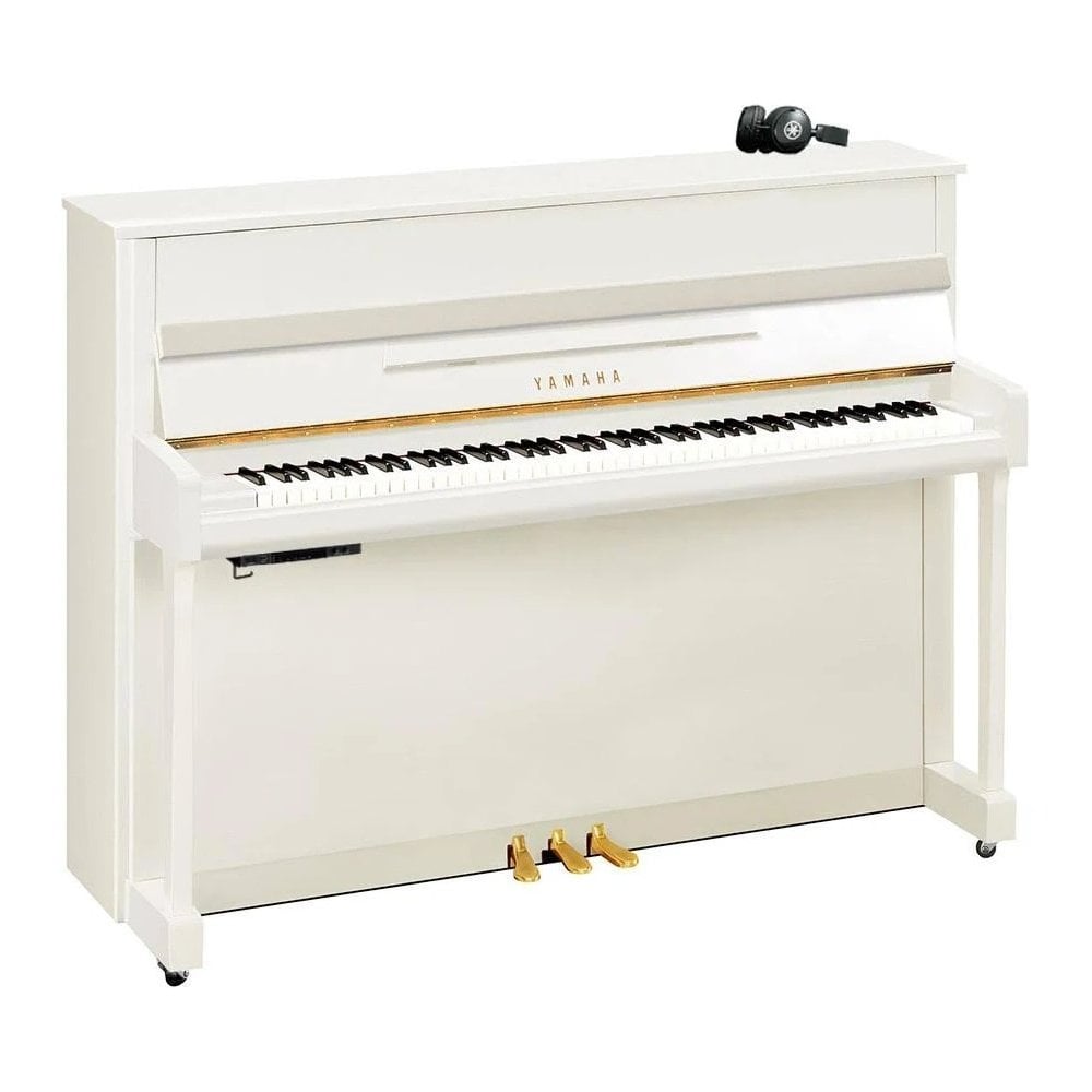 Yamaha B3 TC3 PWH Transacoustic Upright Piano Polished White