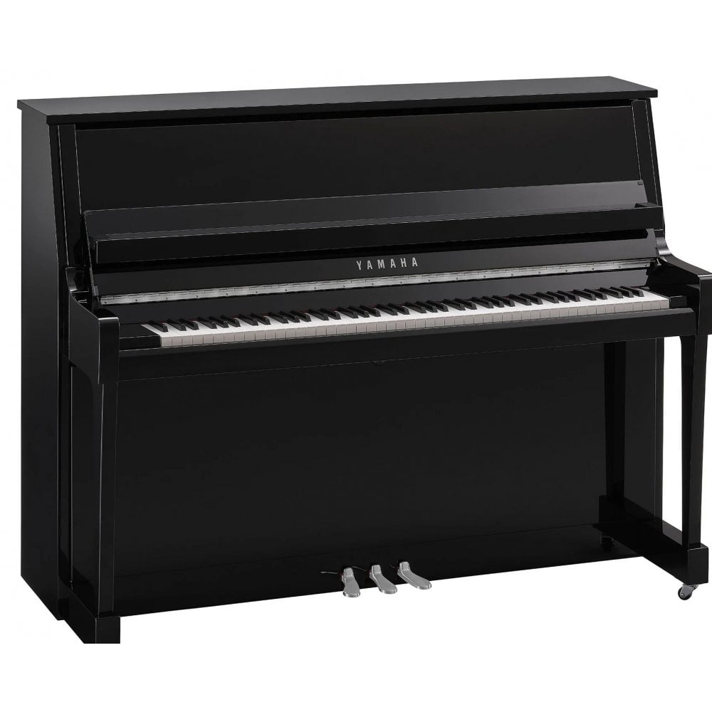 Yamaha B20PEC Upright Acoustic Piano Chrome Fittings Polished Ebony