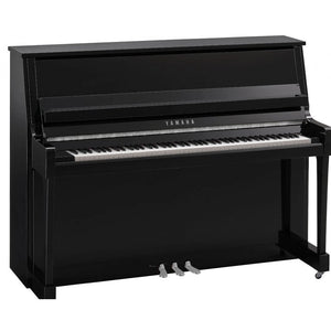 Yamaha B20PEC Upright Acoustic Piano Chrome Fittings Polished Ebony